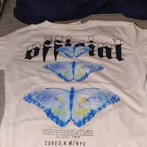 GSTR Brand butterfly shirt brand new never worn